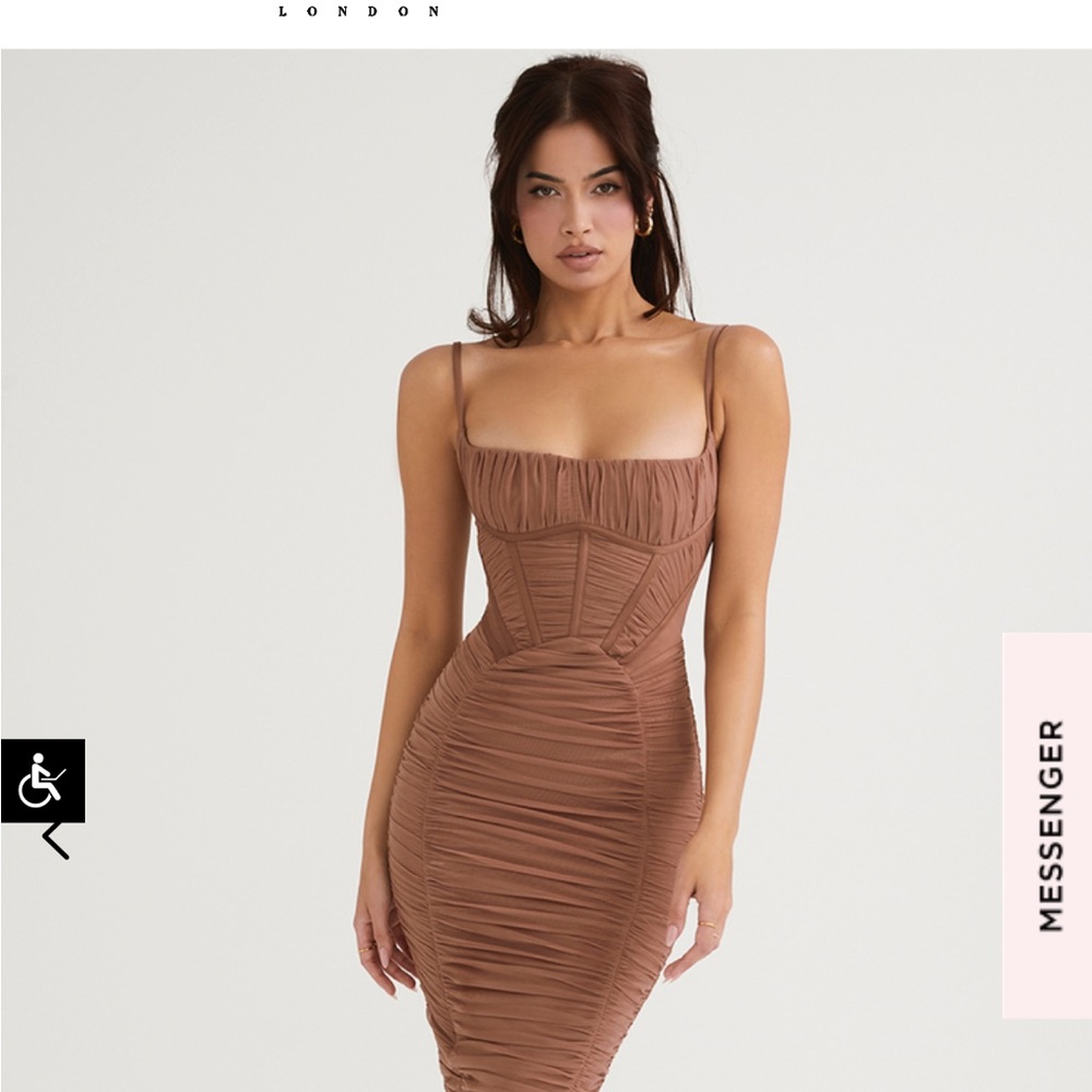 House of CB Lilian Corset Ruched Dress